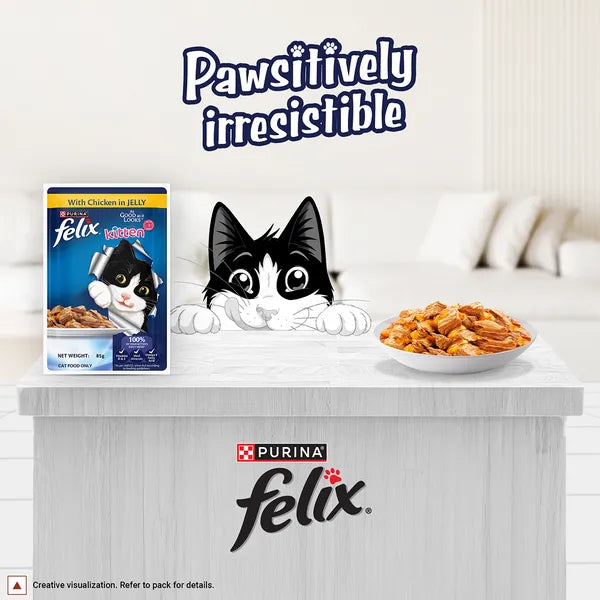 Felix Kitten Chicken in Jelly | Wet Cat Food