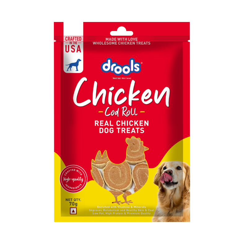 Drools Chicken Cod Roll | Dry Dog Treats