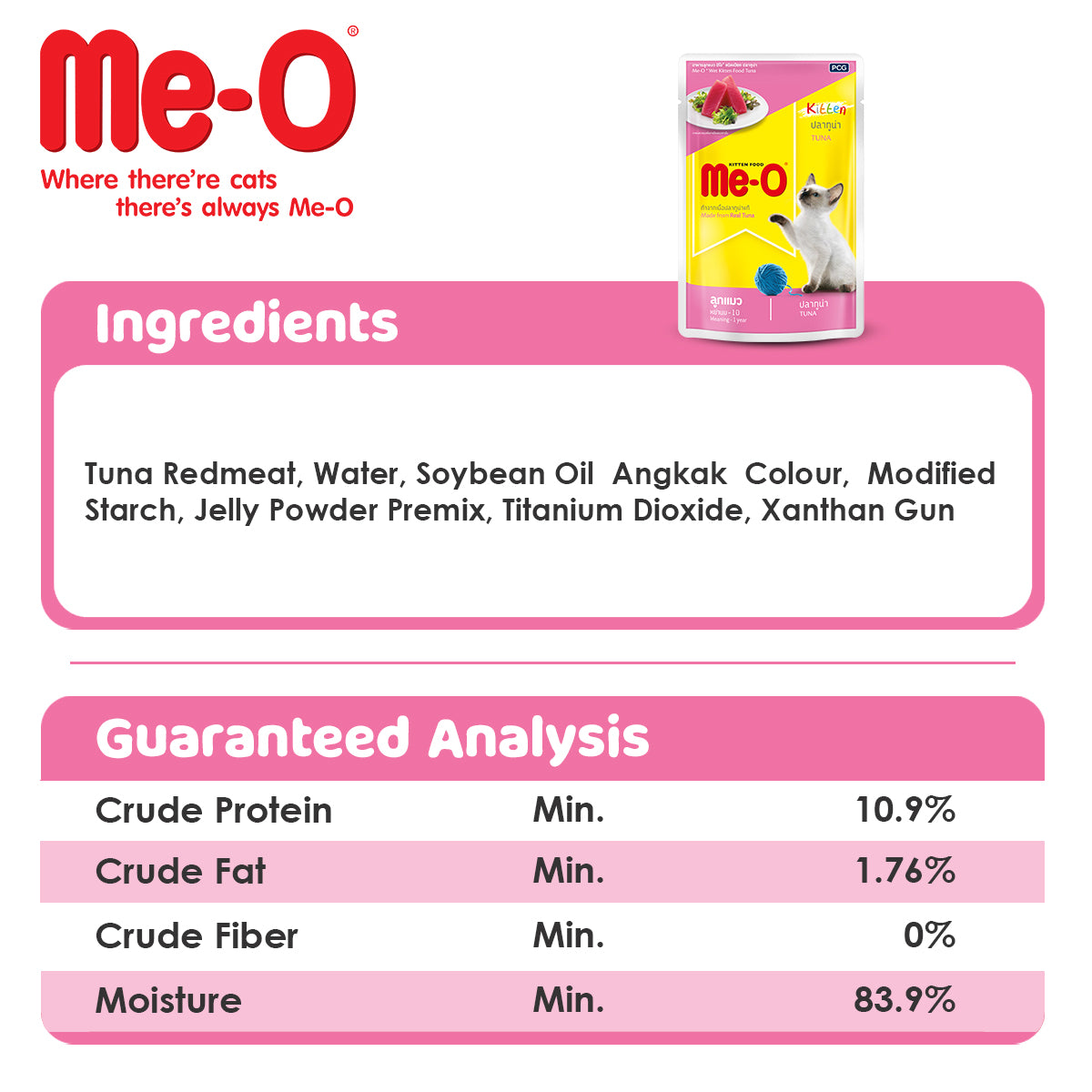 ME-O Kitten Tuna in Jelly | Wet Cat Food