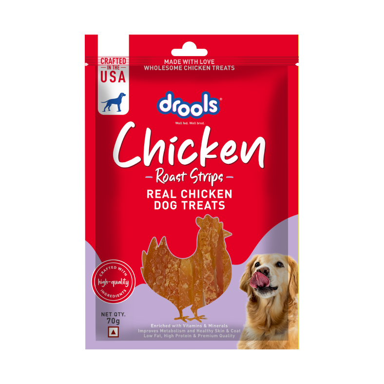 Drools Chicken Roast Strips | Dry Dog Treats