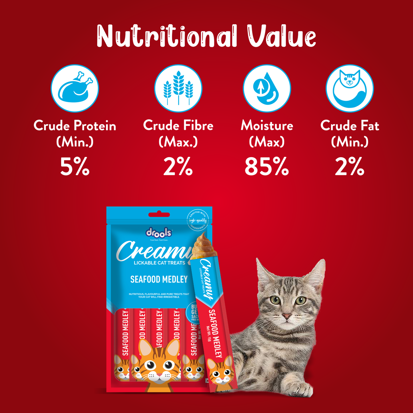 Drools Creamy Treat Seafood Medley | Wet Cat Treats