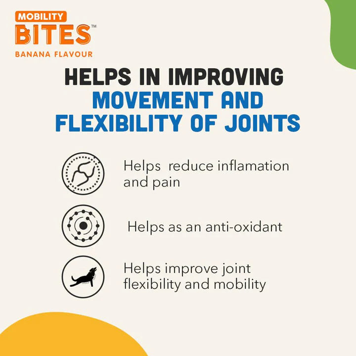 Natural Remedies Mobility Bites Banana Flavour | Soft Dog Treats