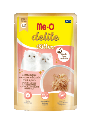 ME-O Delite Kitten Salmon Mousse with Goat Milk | Wet Cat Food