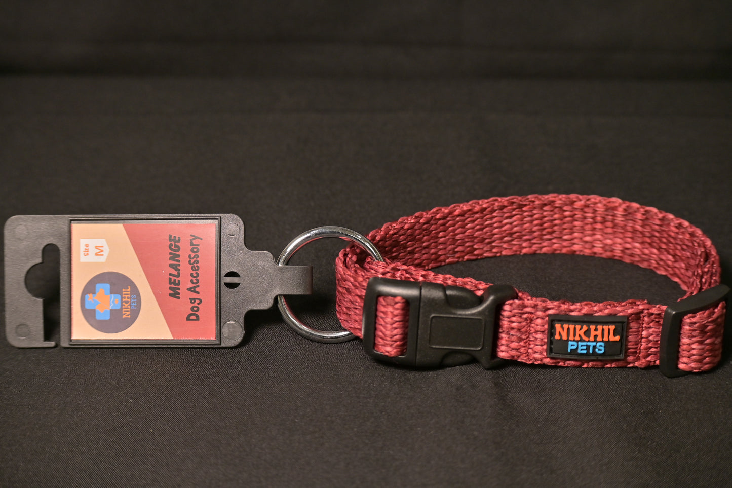 Nikhil Pets Melange Regular Collar (Medium) | Dog Collars
