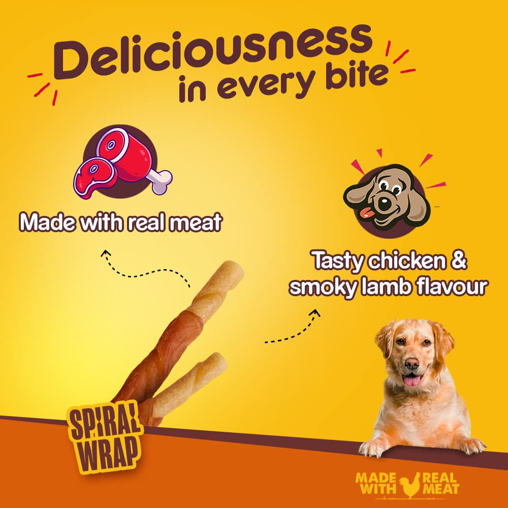 Pedigree Ranchos Spiral Wrap | Dry Dog Treats