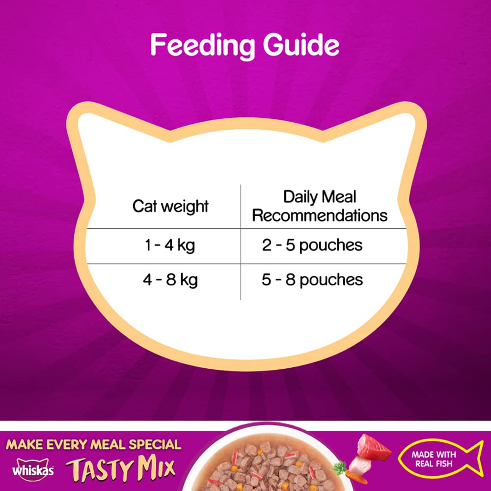 Whiskas Tasty Mix Tuna Kanikama Carrot | Wet Cat Food