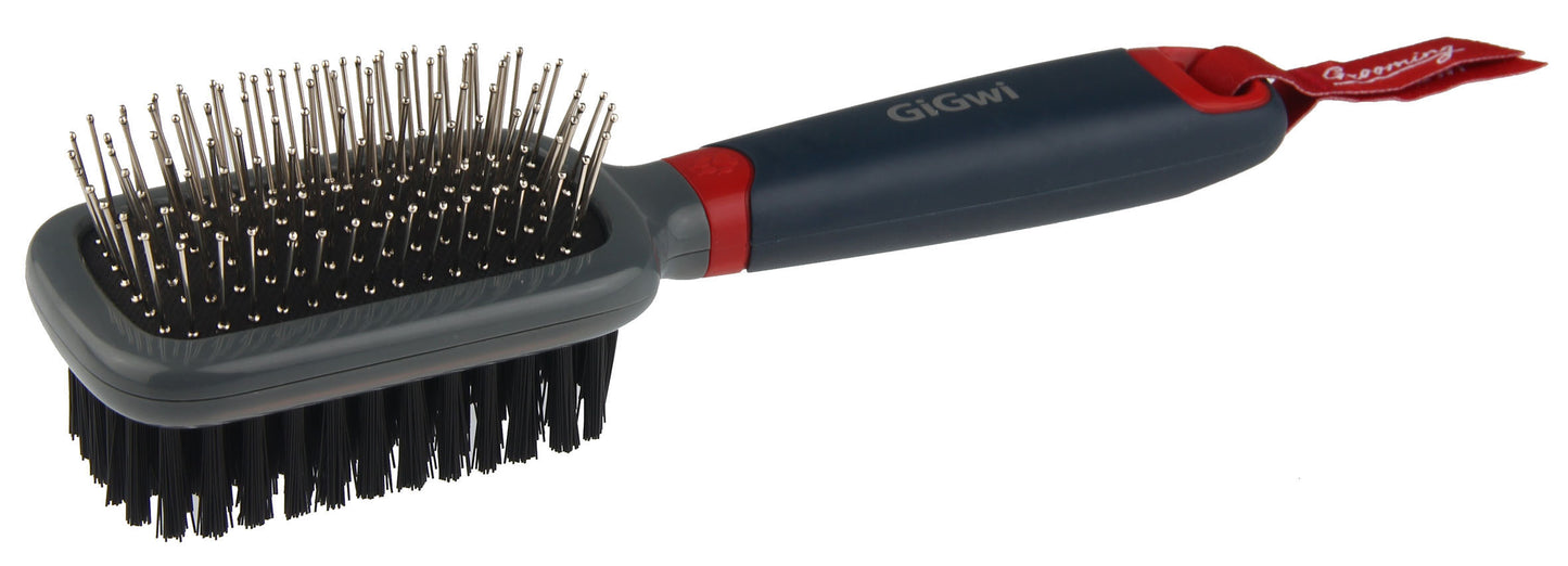 GIGWI Double Sided Brush for Dogs & Cats