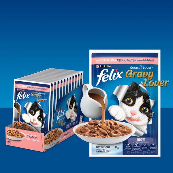 Felix Gravy Lover Salmon in Gravy | Wet Cat Food