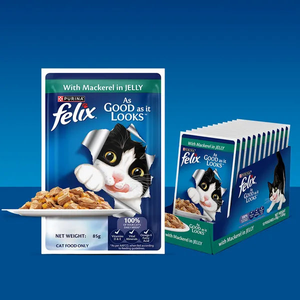 Felix Mackerel in Jelly | Wet Cat Food