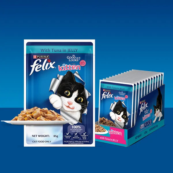 Felix Kitten Tuna in Jelly | Wet Cat Food