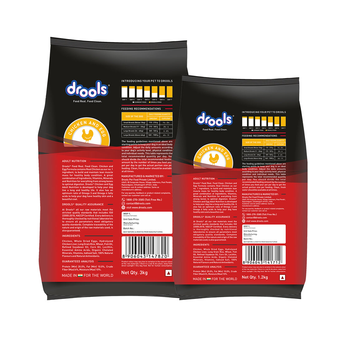 Drools Adult Chicken & Egg | Dry Dog Food