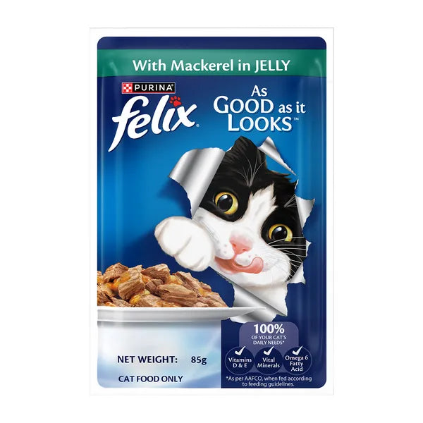 Felix Mackerel in Jelly | Wet Cat Food