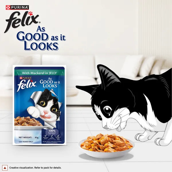 Felix Mackerel in Jelly | Wet Cat Food