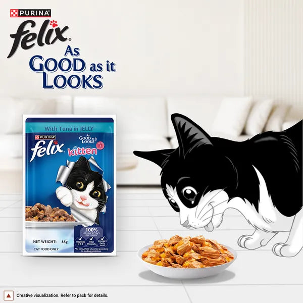 Felix Kitten Tuna in Jelly | Wet Cat Food