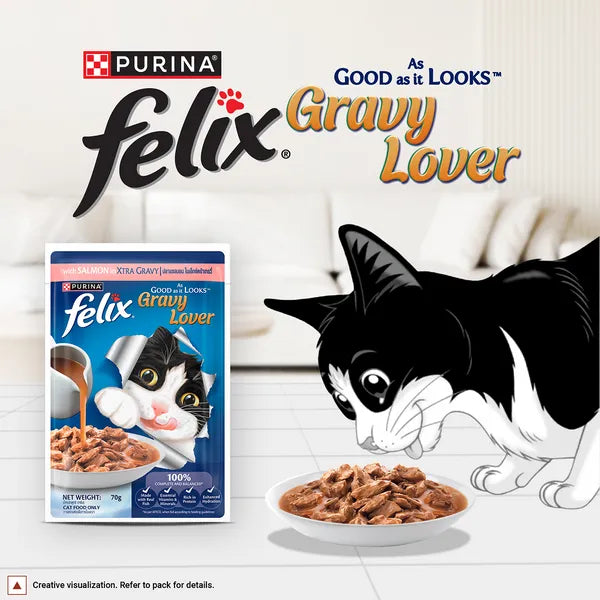 Felix Gravy Lover Salmon in Gravy | Wet Cat Food