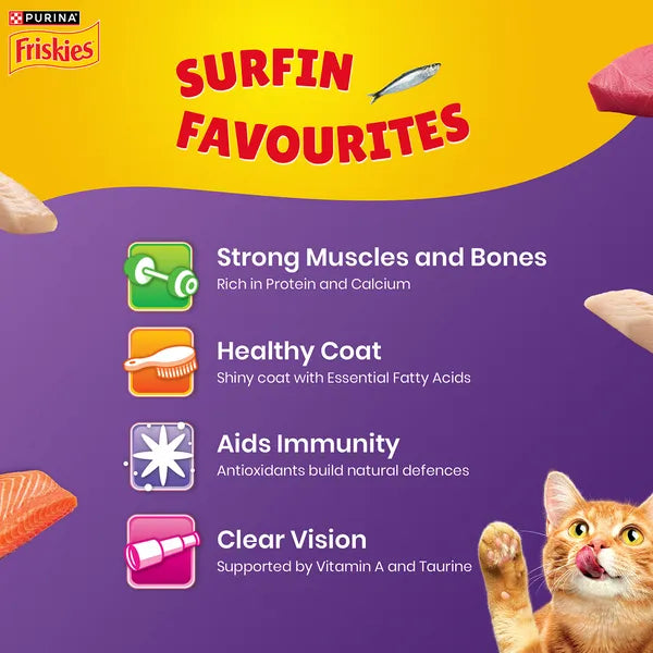 Purina Friskies Surfin' Favourite Adult | Dry Cat Food