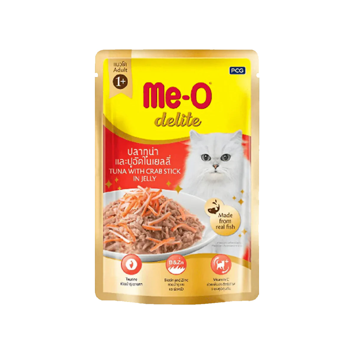 ME-O Delite Tuna with Crab Sticks in Jelly | Wet Cat Food