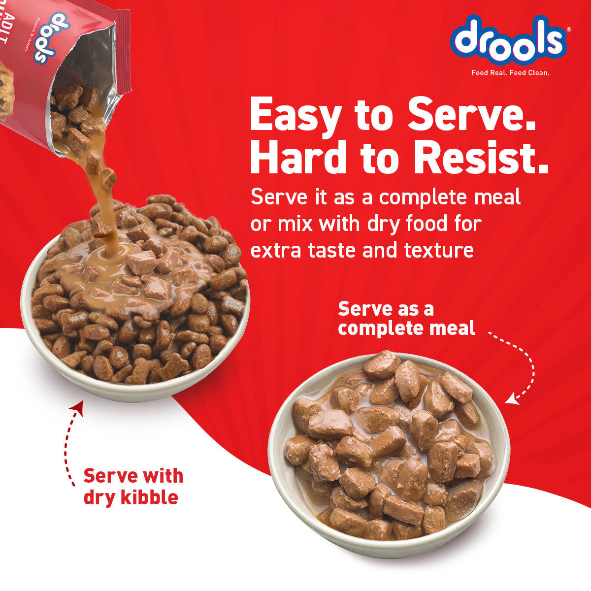 Drools Chicken & Liver Adult Gravy | Wet Dog Food