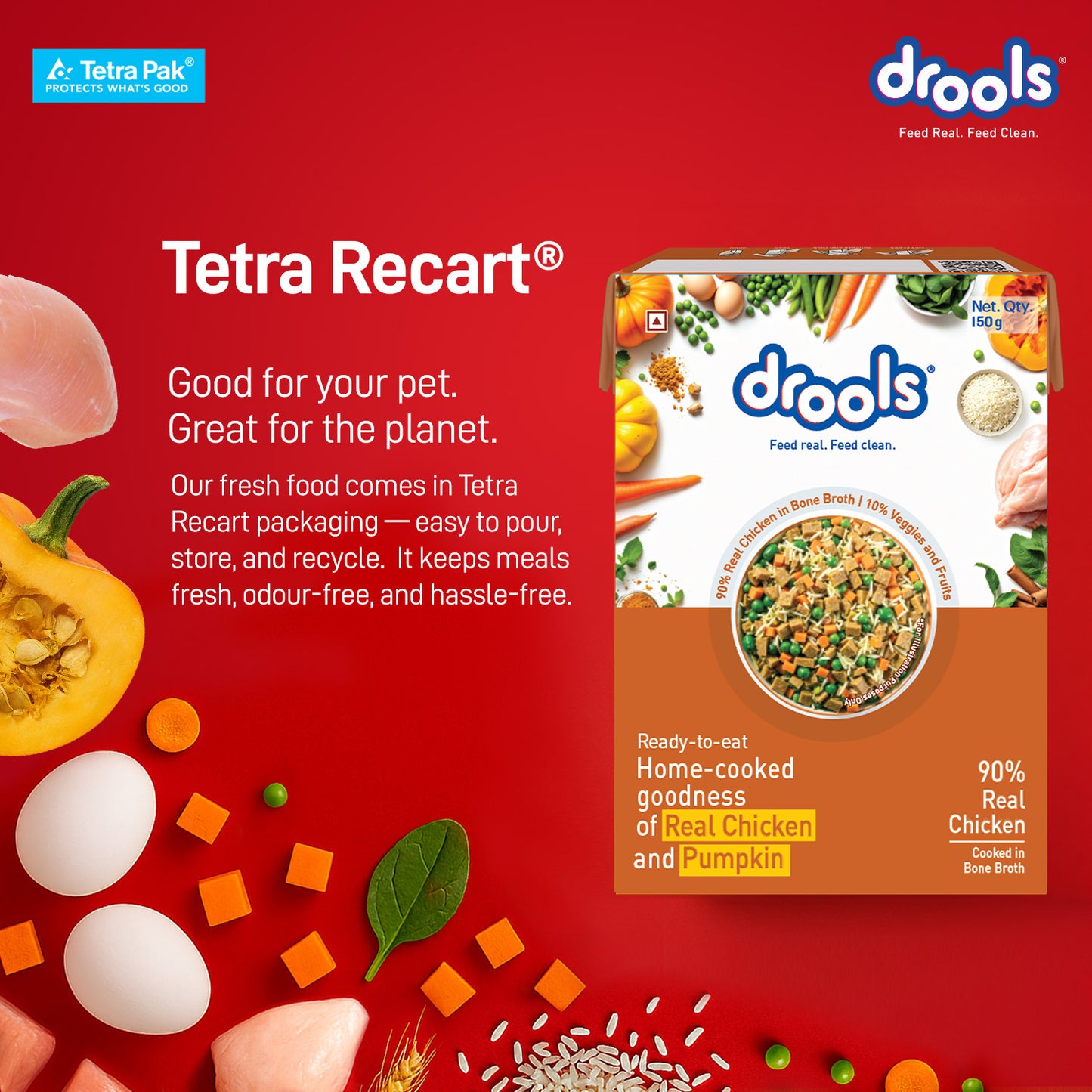 Drools Chicken Pumpkin Biryani | Fresh Dog Food