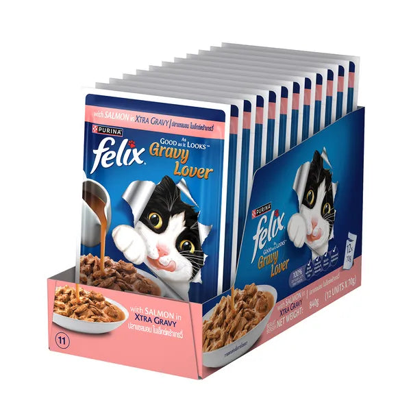 Felix Gravy Lover Salmon in Gravy | Wet Cat Food