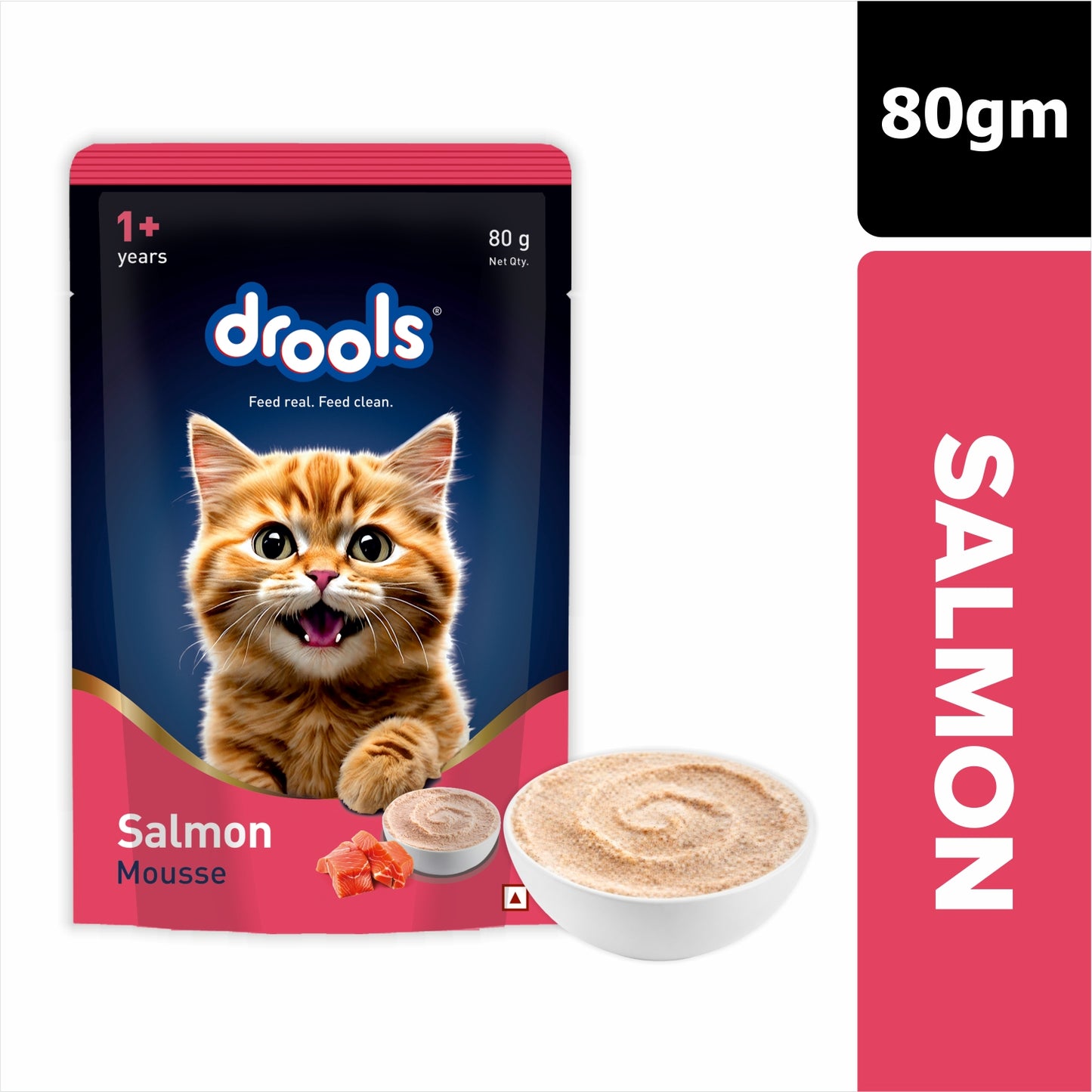 Drools Mousse Salmon - 80 gm | Wet Cat Food