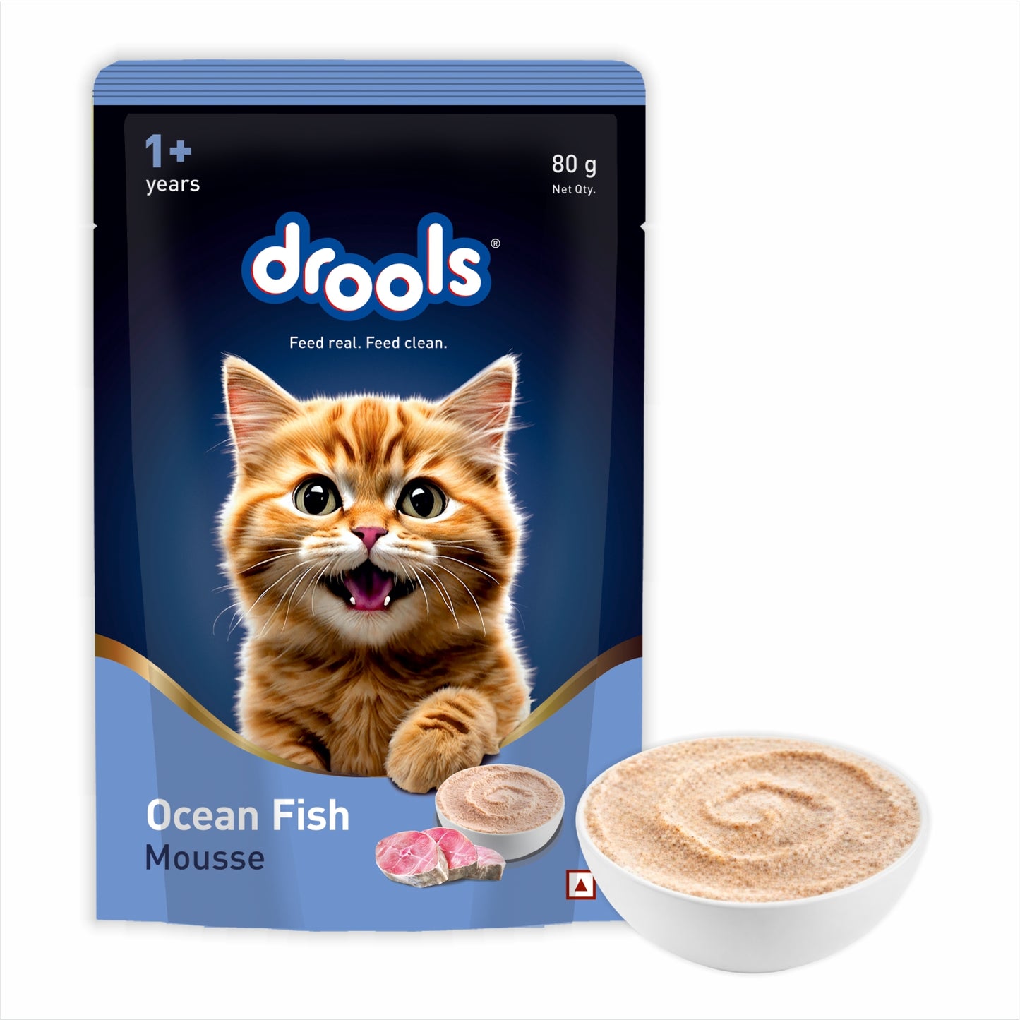 Drools Mousse Ocean Fish - 80 gm | Wet Cat Food