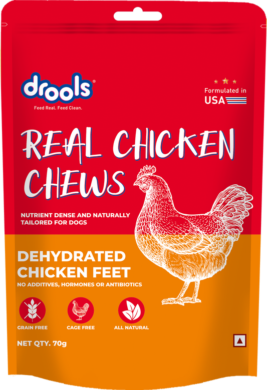 Drools Dehydrated Chicken Feet | Dry Dog Treats - Nikhil Pet Store