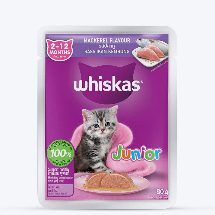 Whiskas Junior Mackerel Gravy | Wet Cat Food