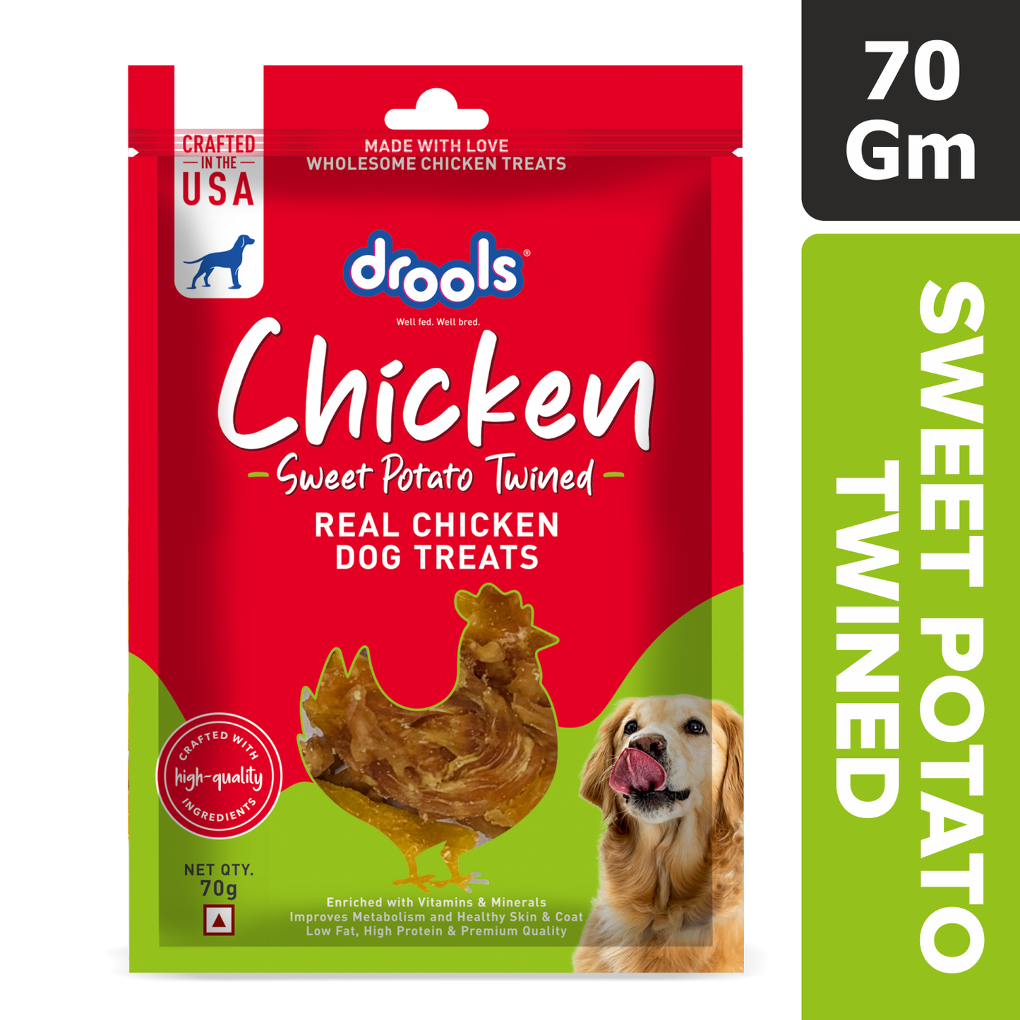 Drools Chicken and Sweet Potato Twined | Dry Dog Treats