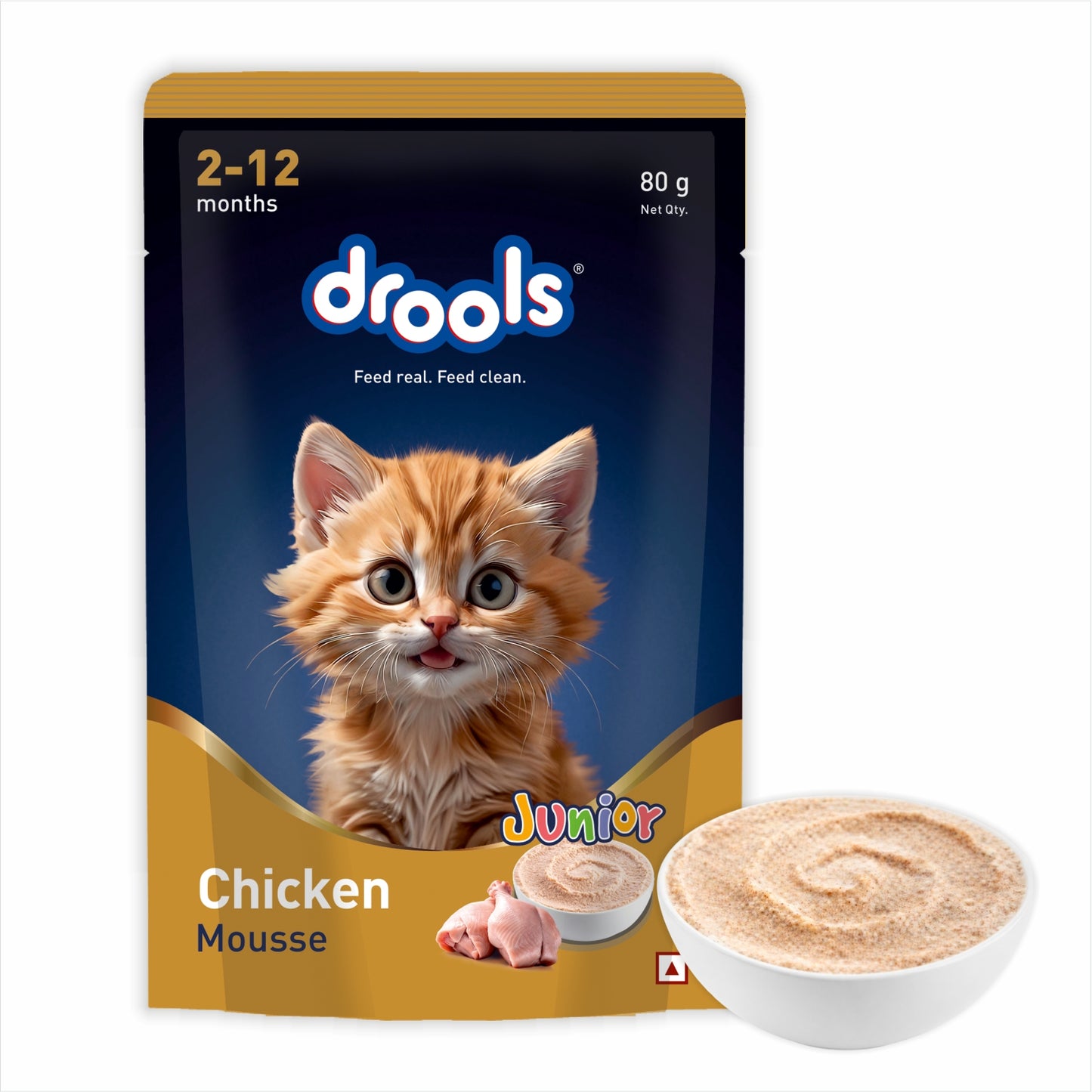 Drools Mousse Chicken Kitten - 80 gm | Wet Cat Food