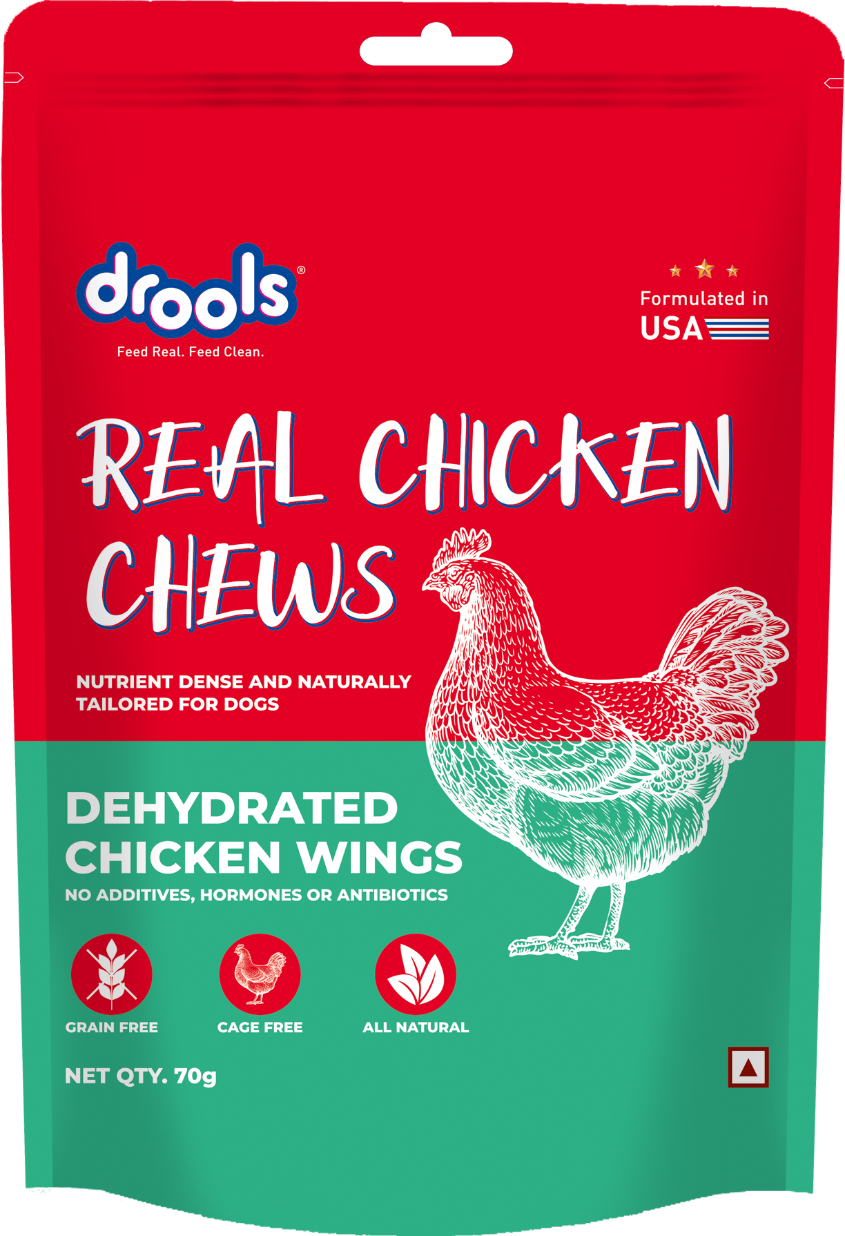 Drools Dehydrated Chicken Wings | Dry Dog Treats - Nikhil Pet Store