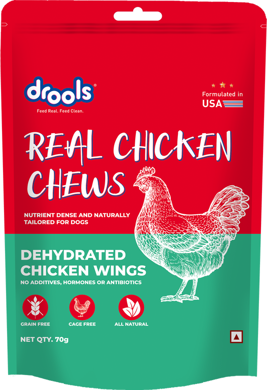 Drools Dehydrated Chicken Wings | Dry Dog Treats - Nikhil Pet Store