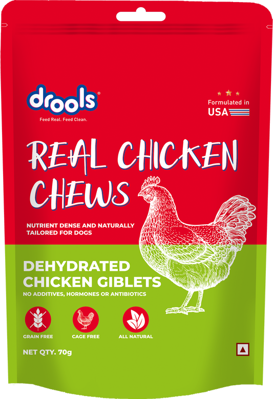 Drools Dehydrated Chicken Giblets | Dry Dog Treats - Nikhil Pet Store