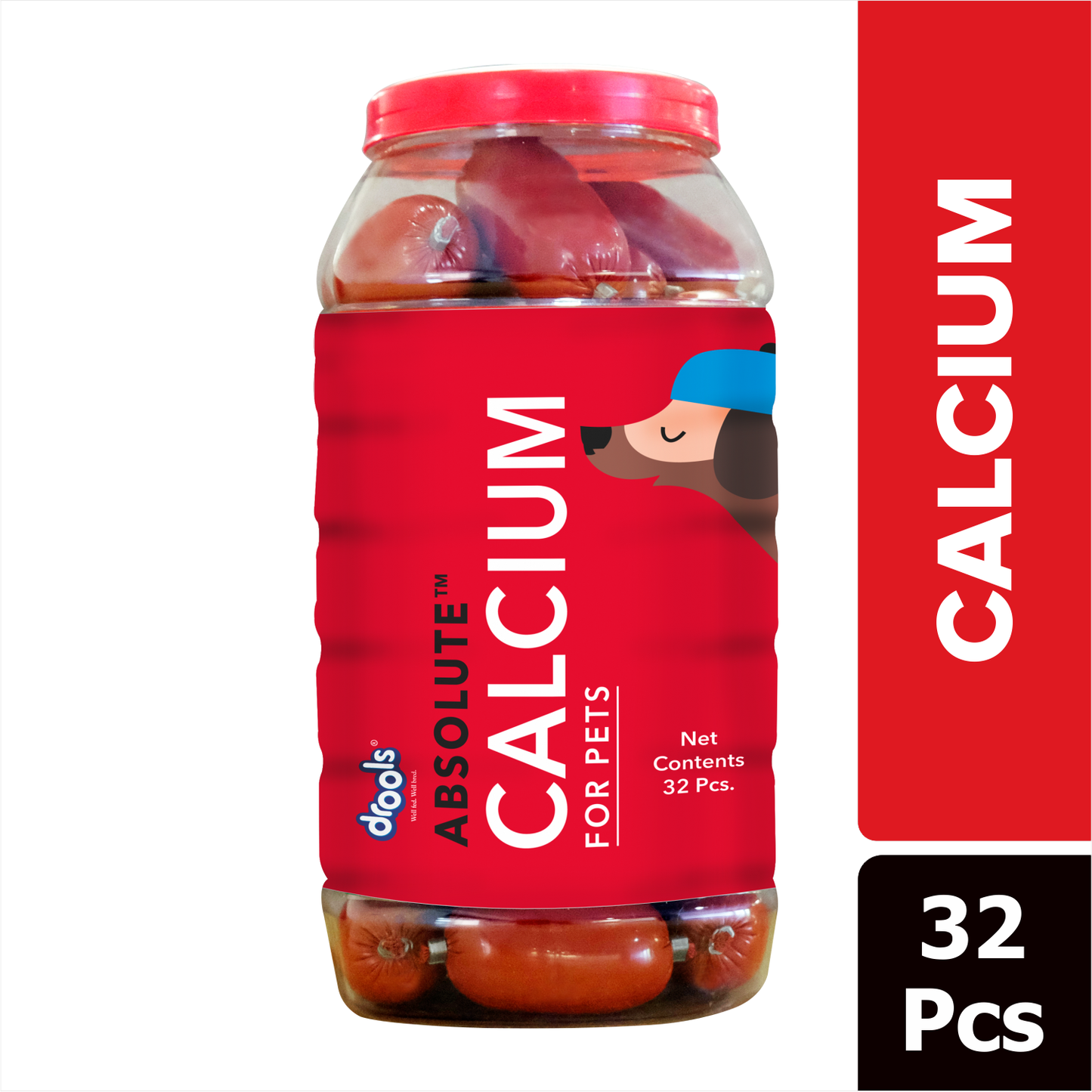 Drools Absolute Calcium Sausage | Soft Dog Treats