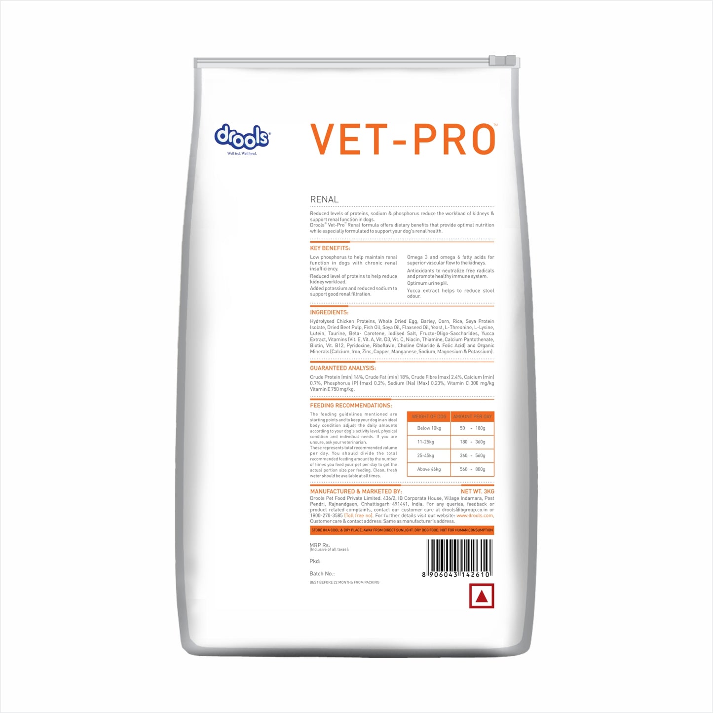 Drools Vet-Pro Renal | Dry Dog Food