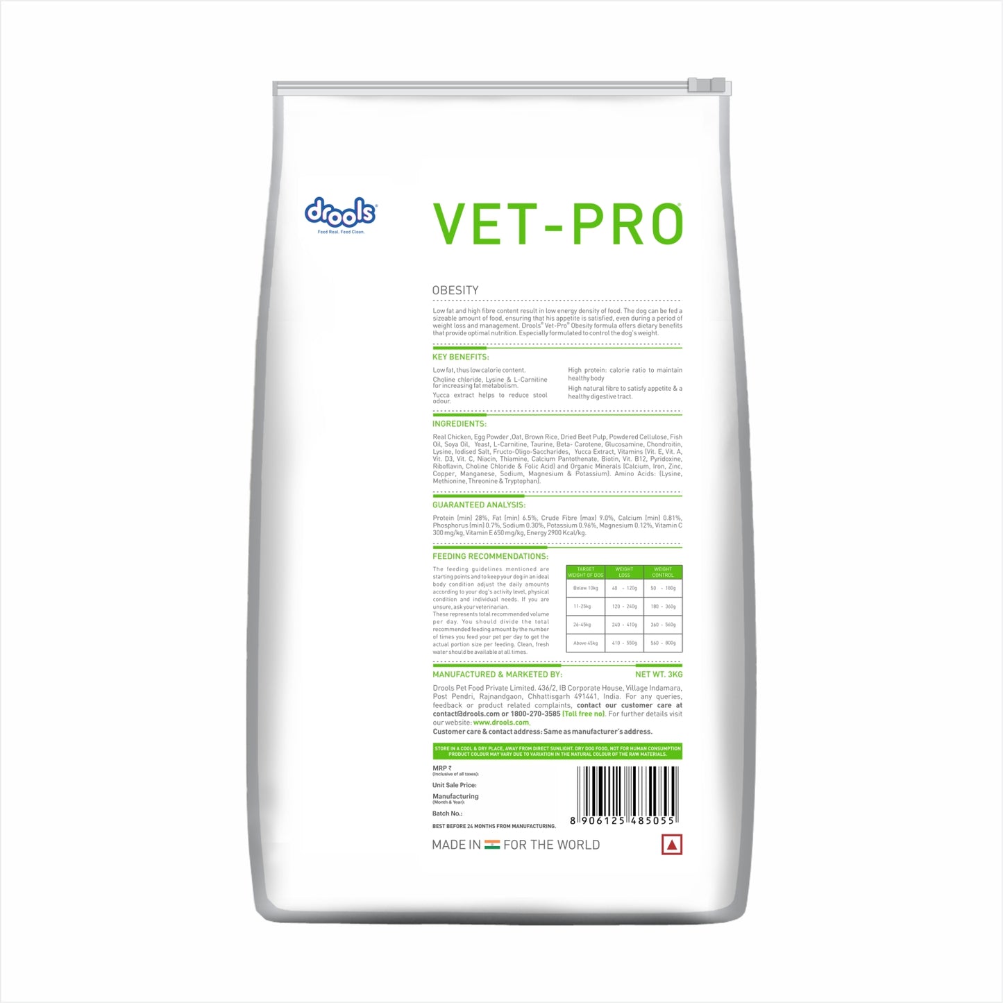 Drools Vet-Pro Obesity | Dry Dog Food
