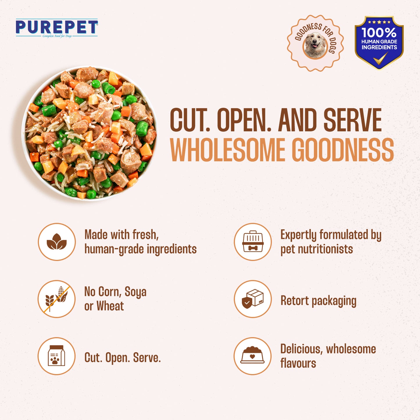 Purepet Chicken & Pumpkin Biryani | Fresh Dog Food