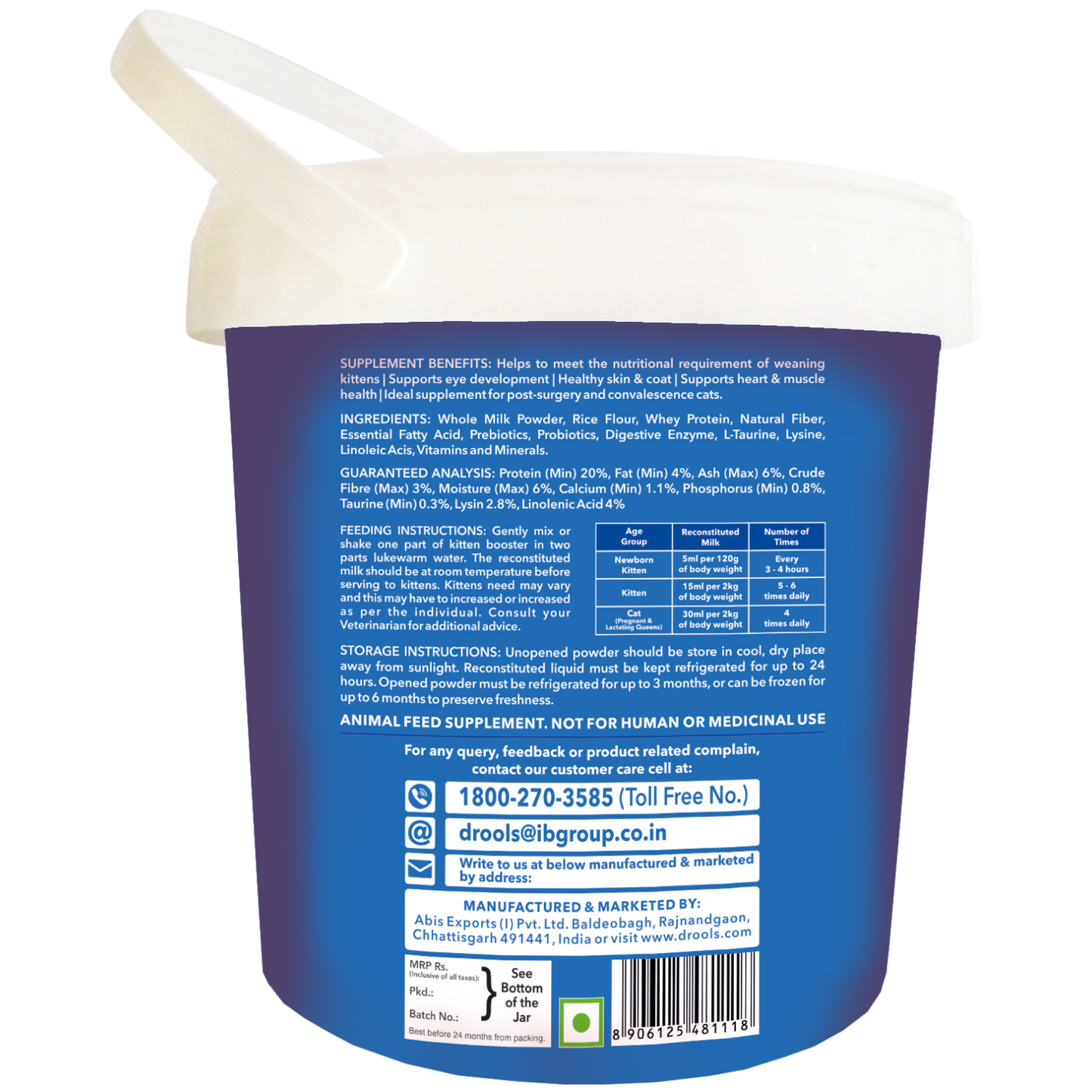 Drools Absolute Milk for Kittens | Pet Suppliment