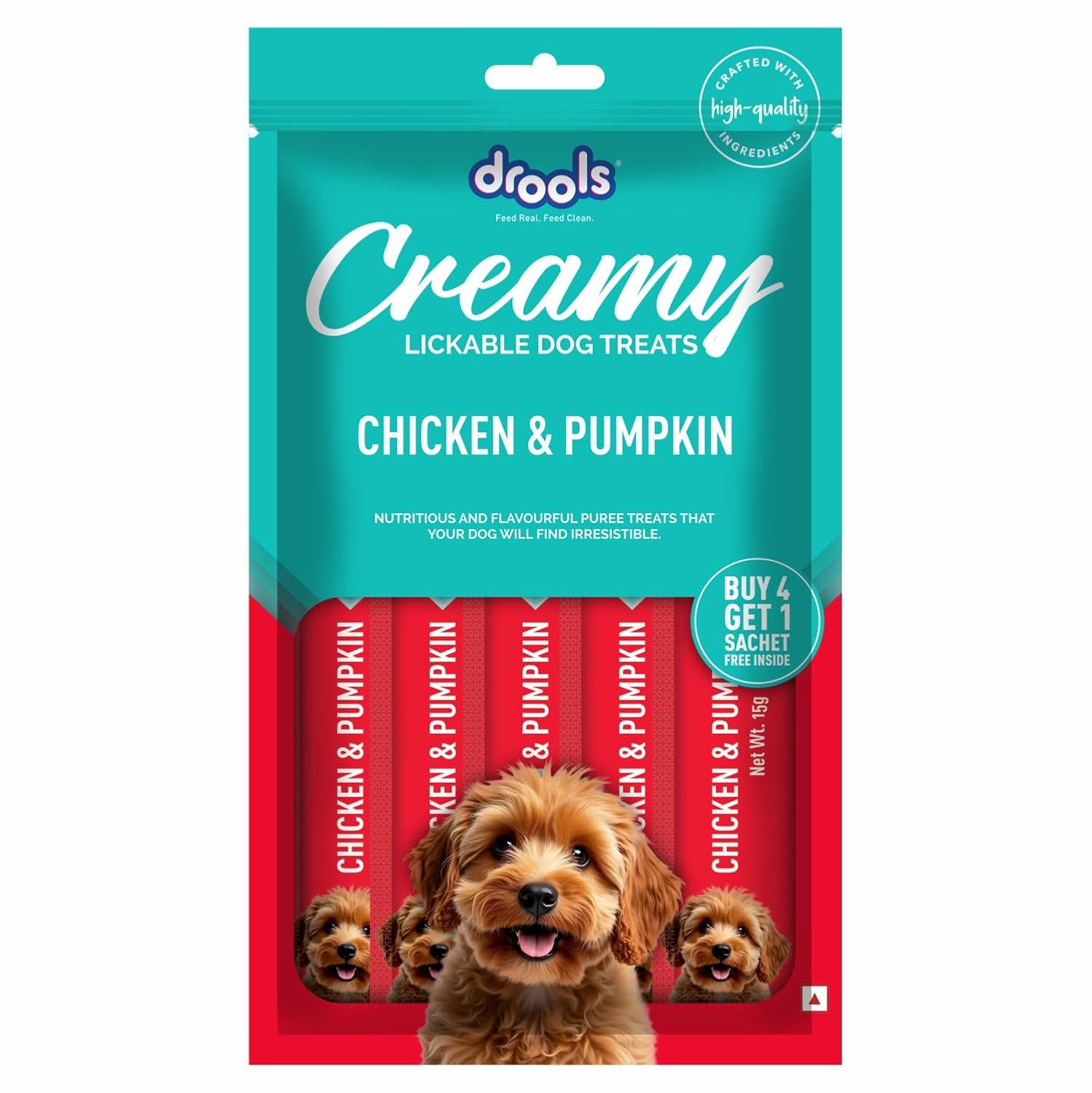 Drools Chicken & Pumpkin Creamy Treat | Wet Dog Food - Nikhil Pet Store