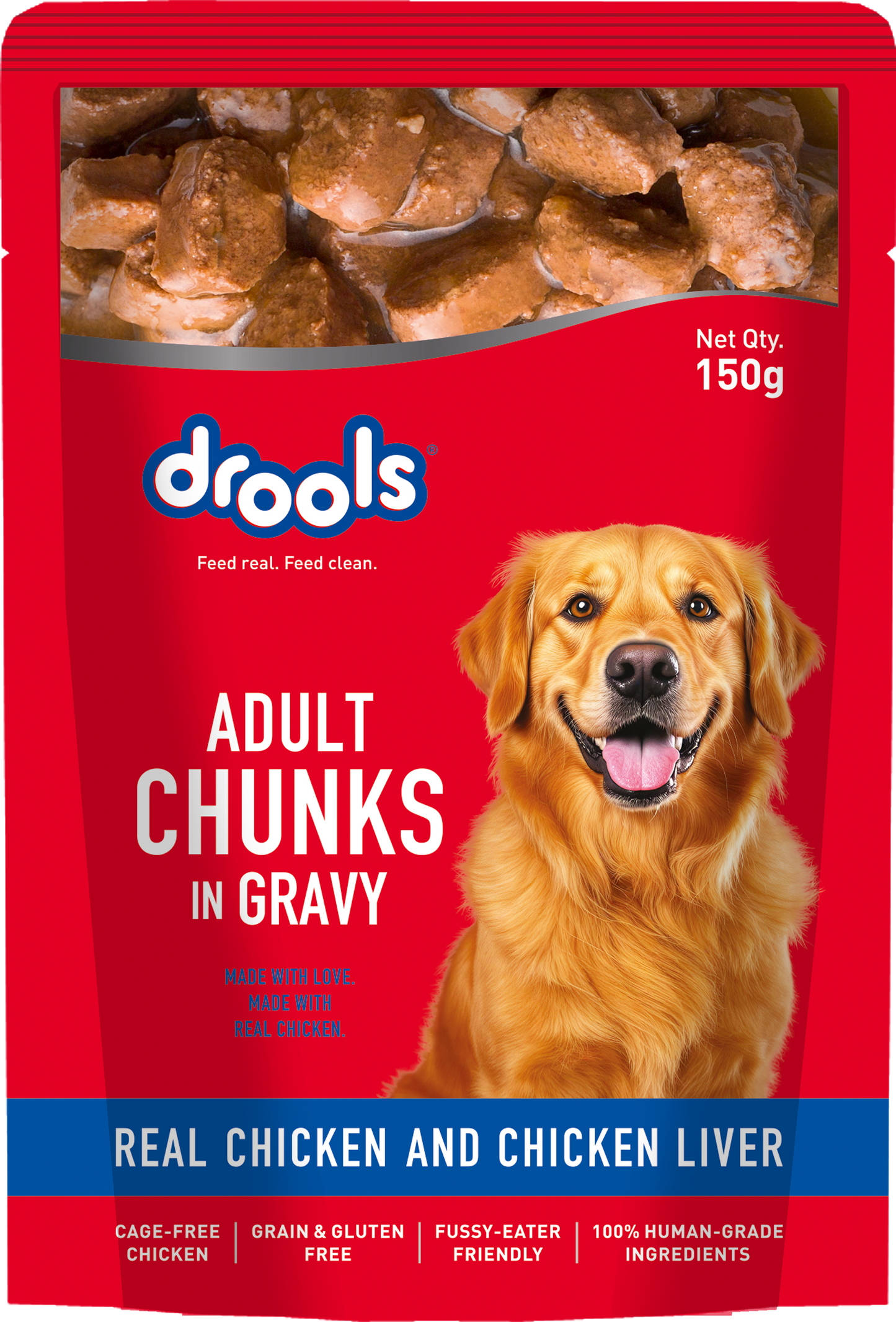 Drools Chicken & Liver Adult Gravy | Wet Dog Food