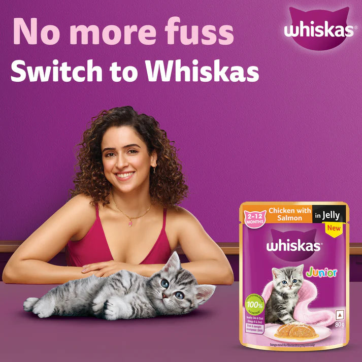 Whiskas Junior Chicken & Salmon Gravy | Wet Cat Food