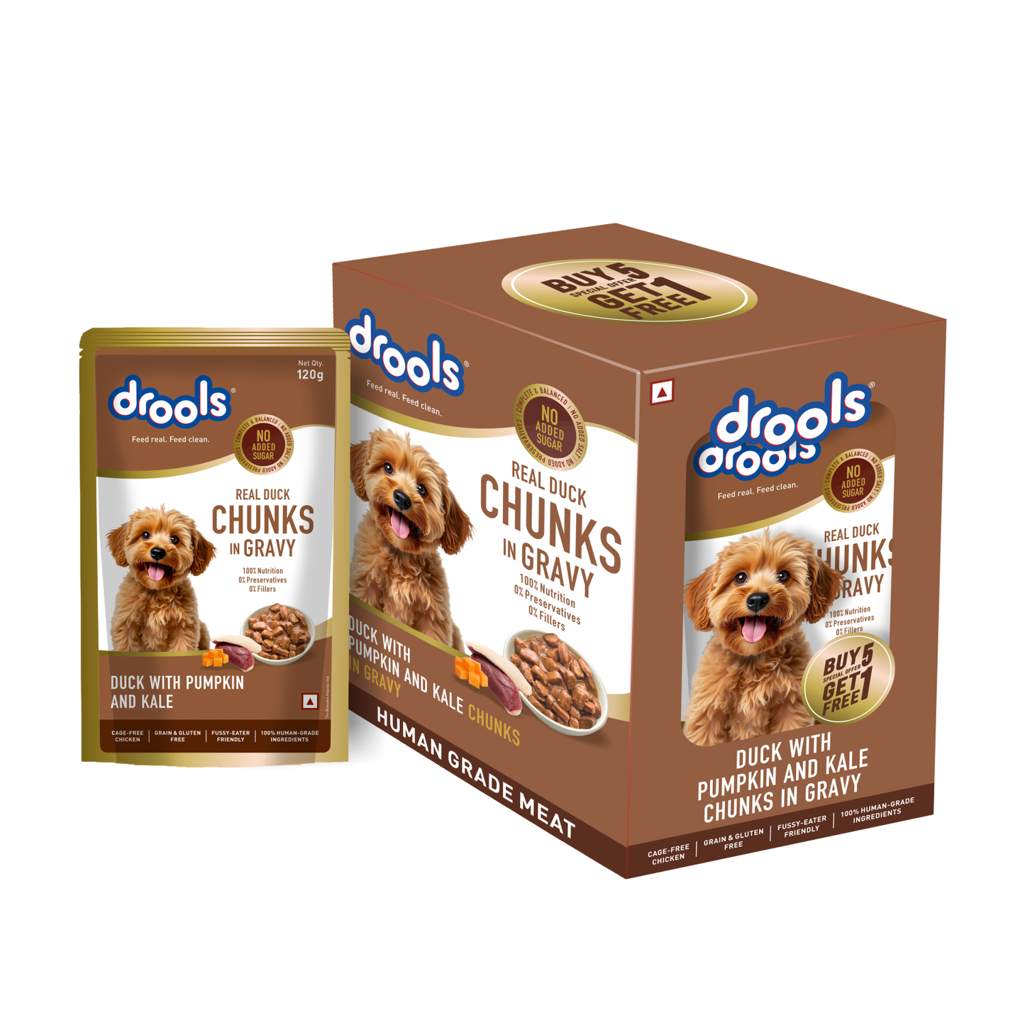 Drools Adult Duck with Pumpkin & Kale Gravy | Wet Dog Food