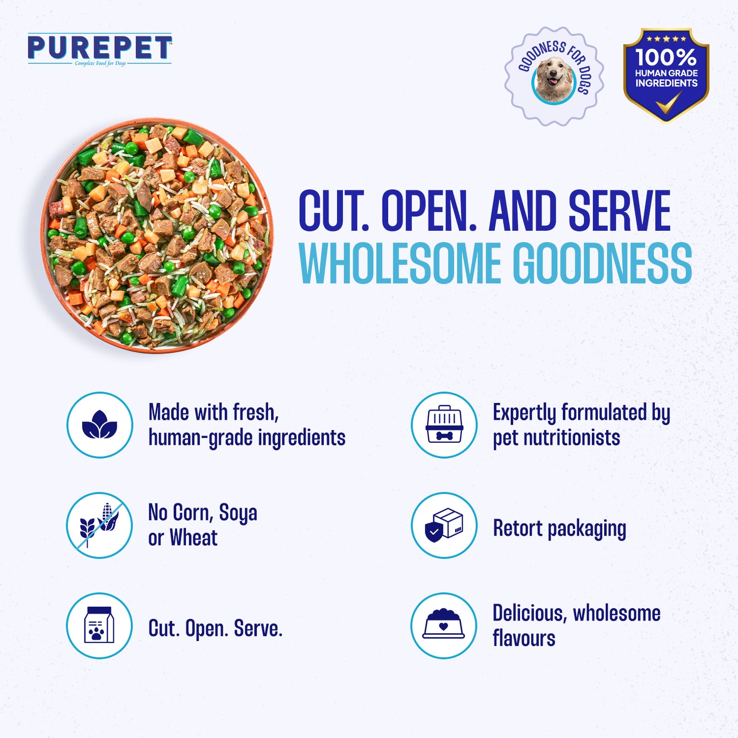 Purepet Chicken & Vegetable Biryani | Fresh Dog Food