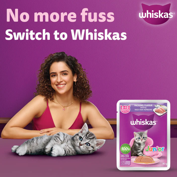 Whiskas Junior Mackerel Gravy | Wet Cat Food