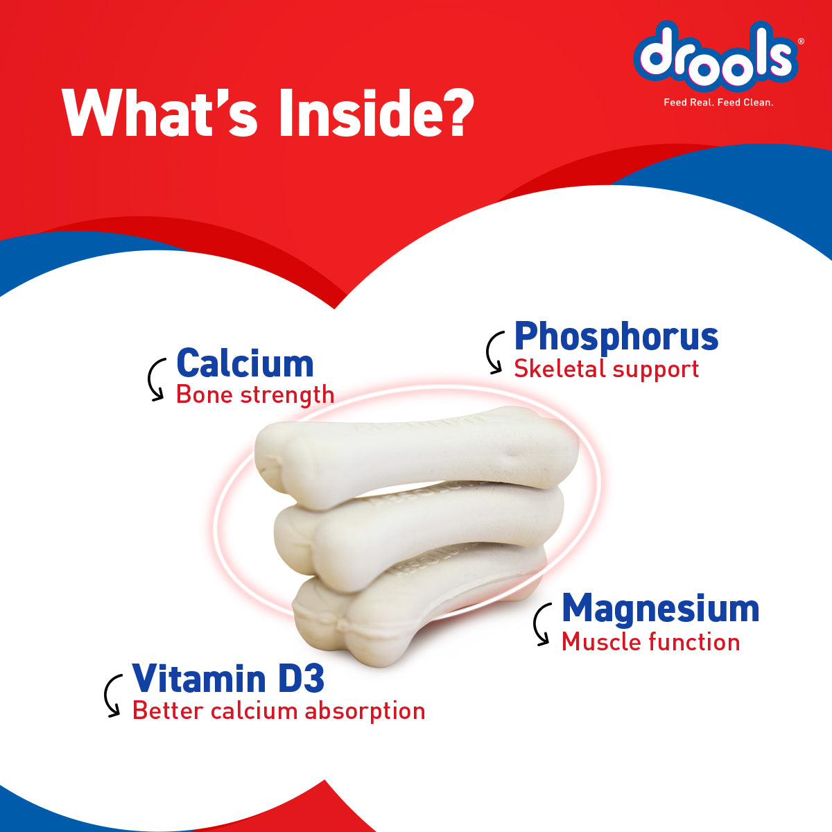 Drools Absolute Calcium Bone | Dry Dog Treats