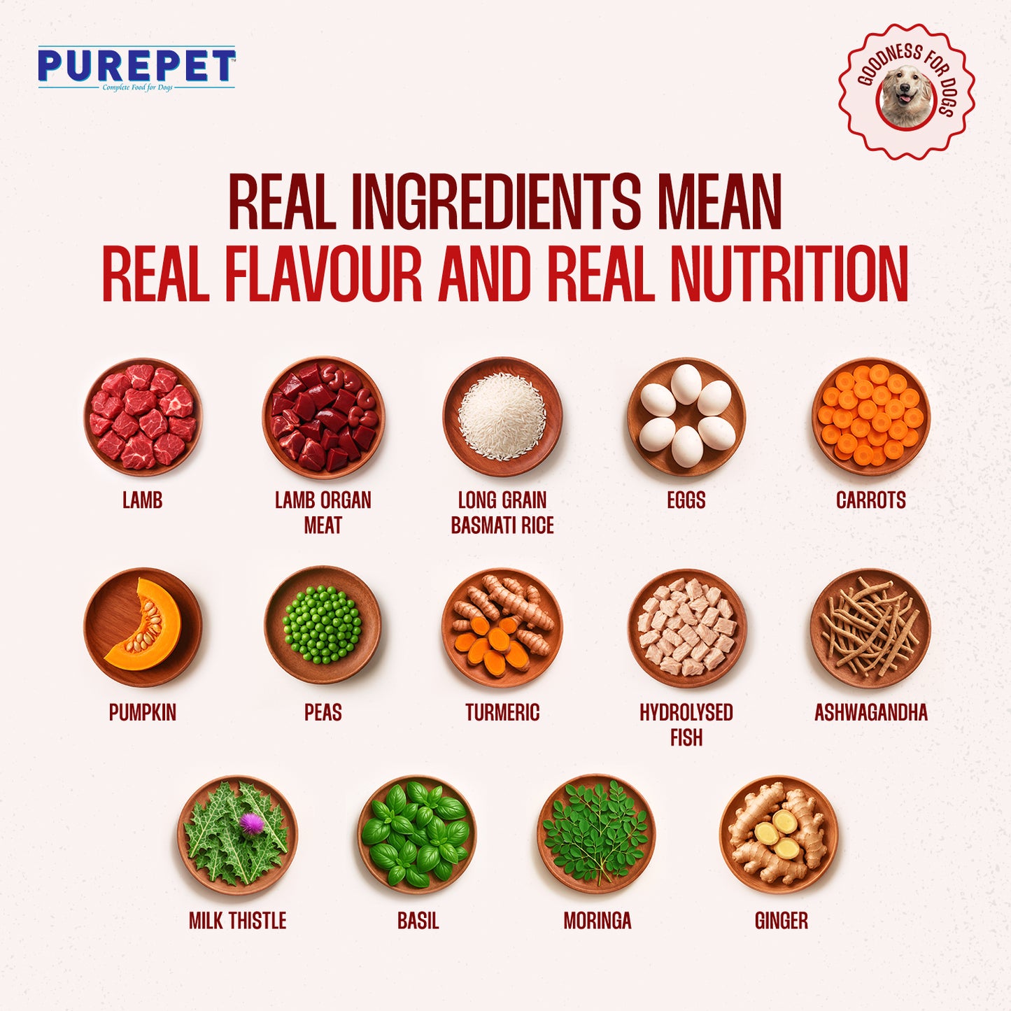 Purepet Mutton Biryani | Fresh Dog Food
