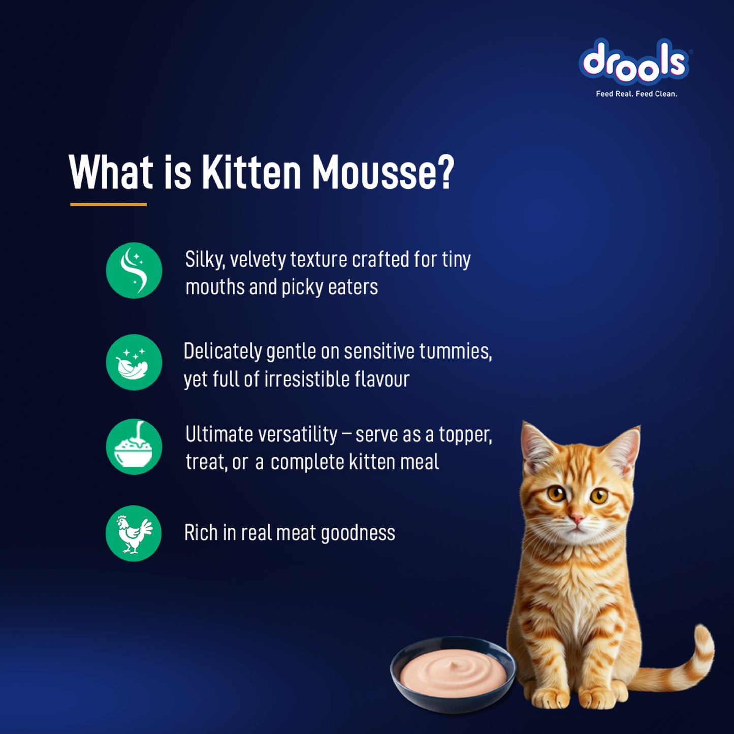 Drools Mousse Tuna Kitten - 80 gm | Wet Cat Food