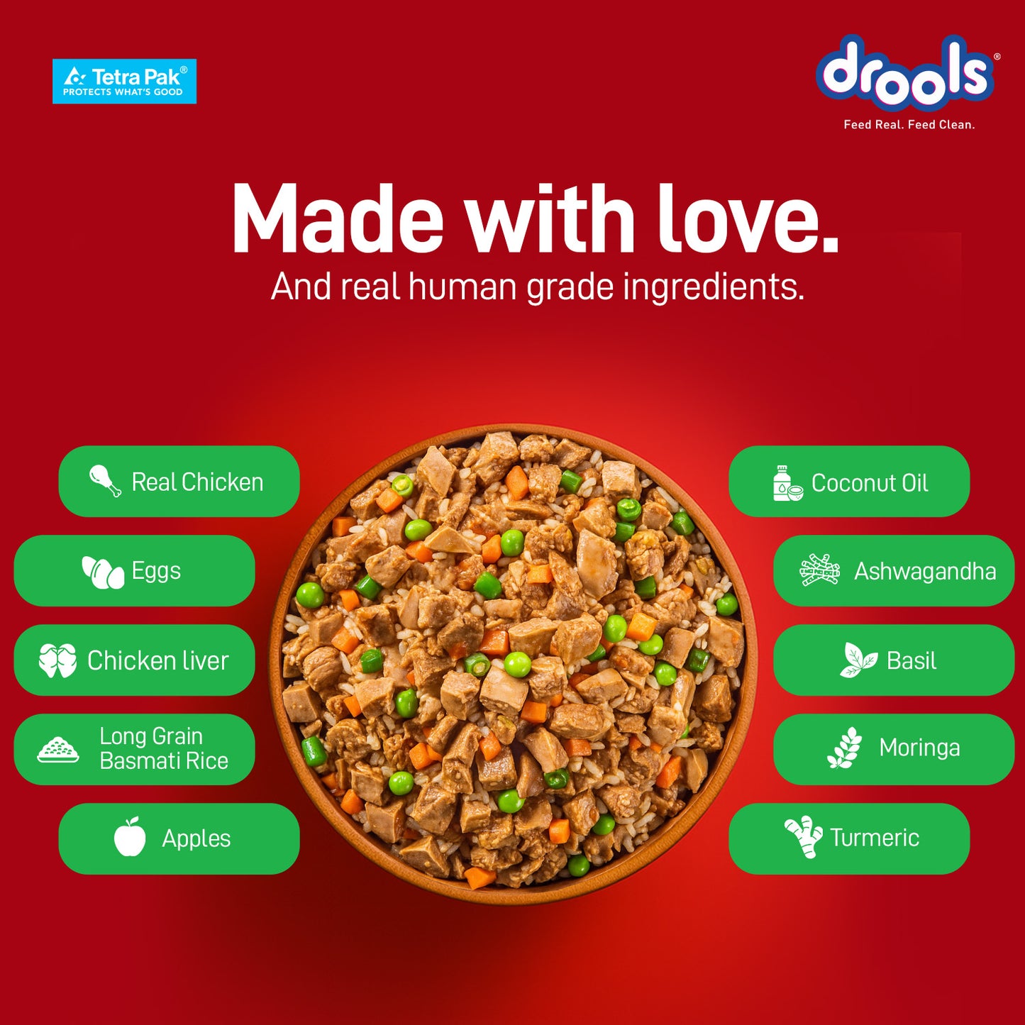 Drools Chicken Veggies Biryani | Fresh Dog Food