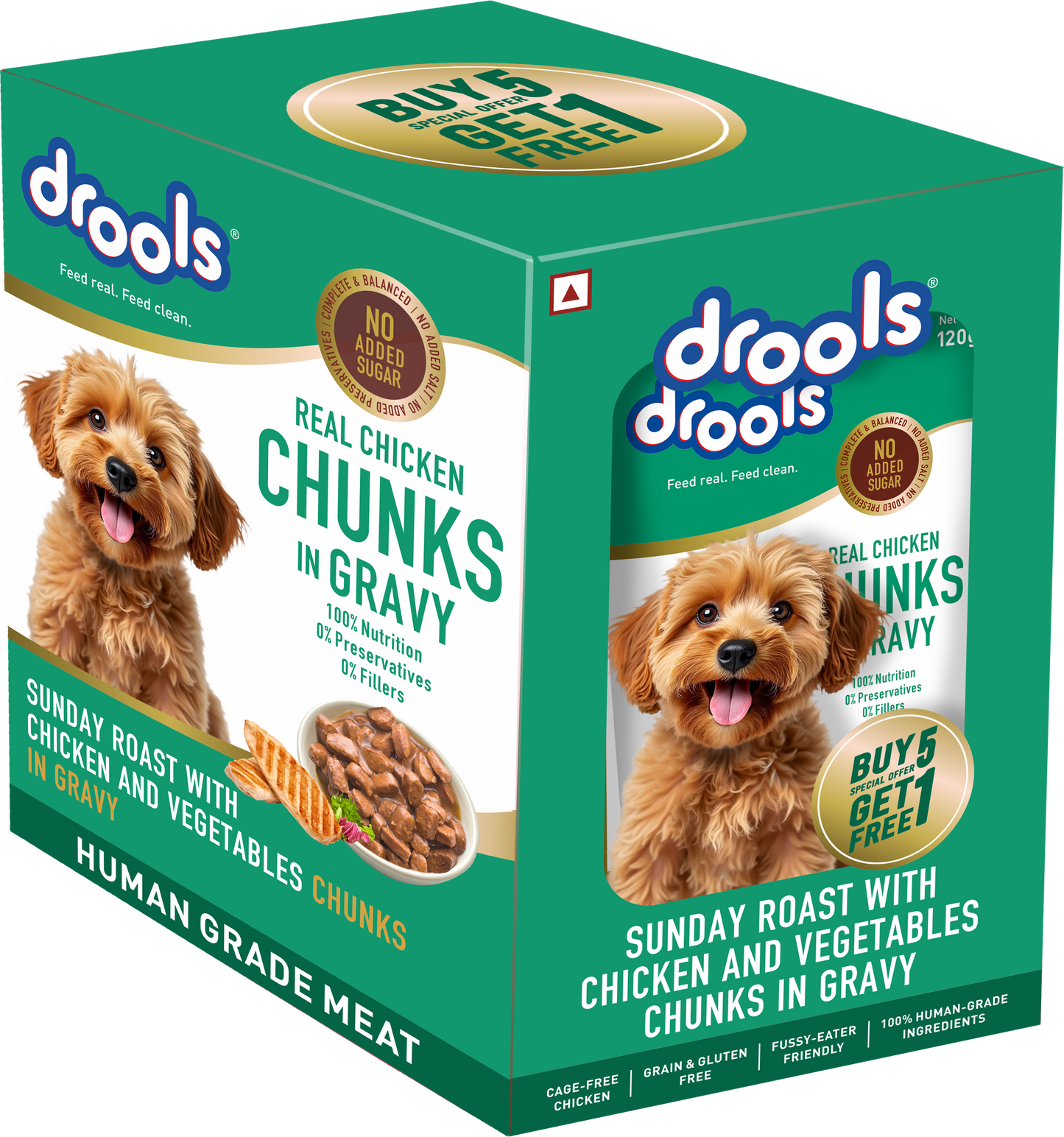 Drools Adult Sunday Roast with Chicken & Vegetable Gravy | Wet Dog Food