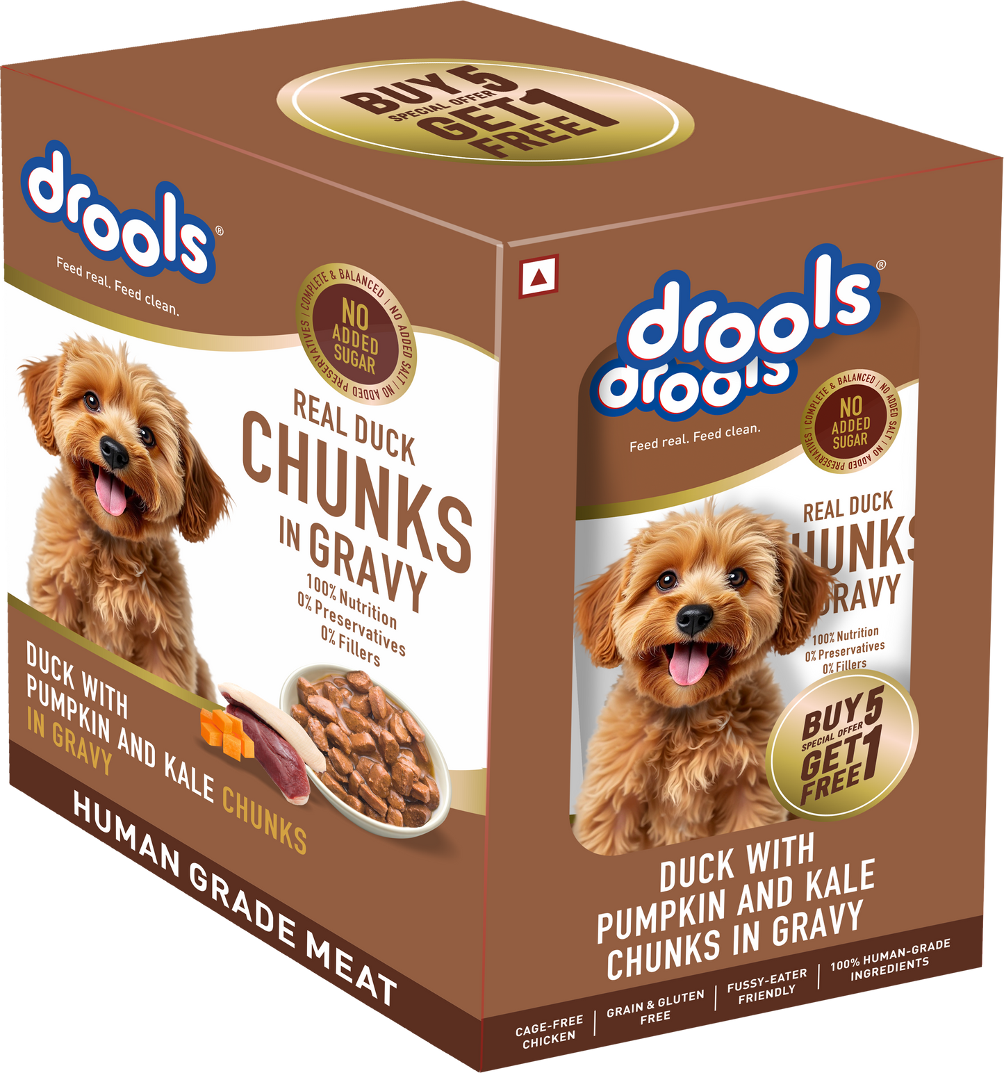 Drools Adult Duck with Pumpkin & Kale Gravy | Wet Dog Food
